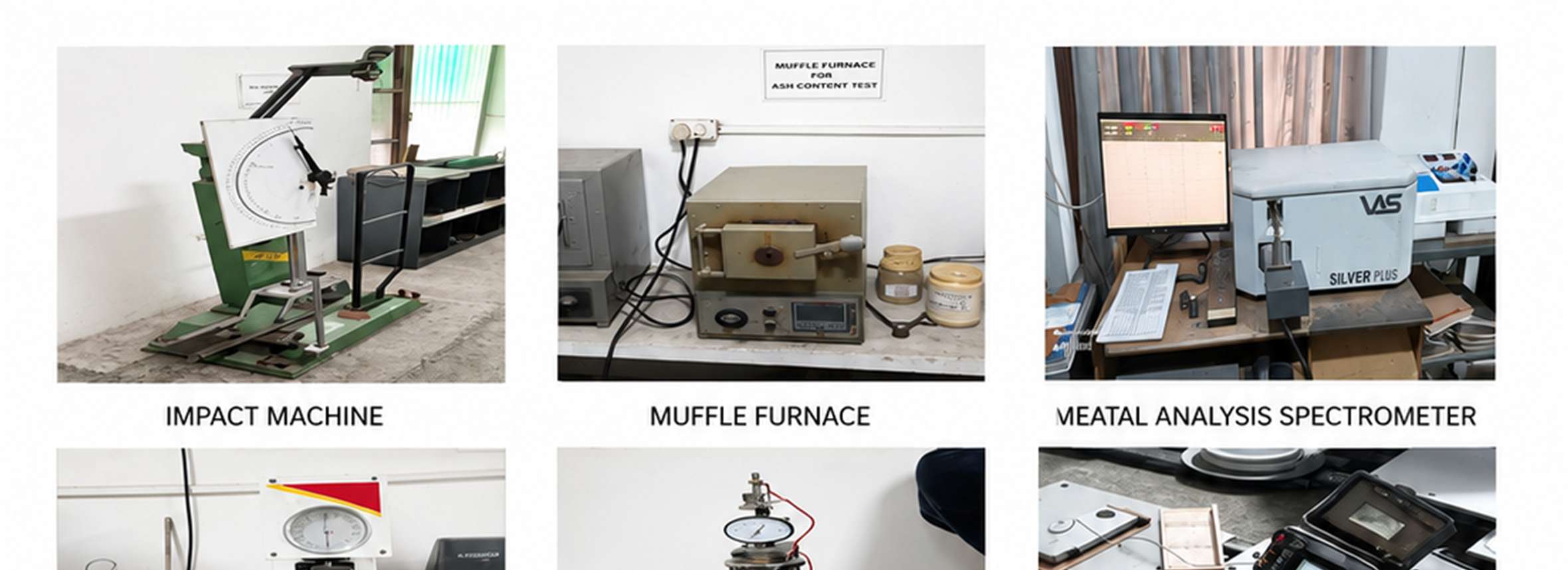 Impact Machine / Muffle Furnace / Metal Analysis Spectrometer